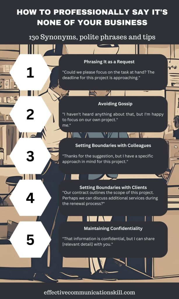 How to Professionally Say It's None of Your Business 