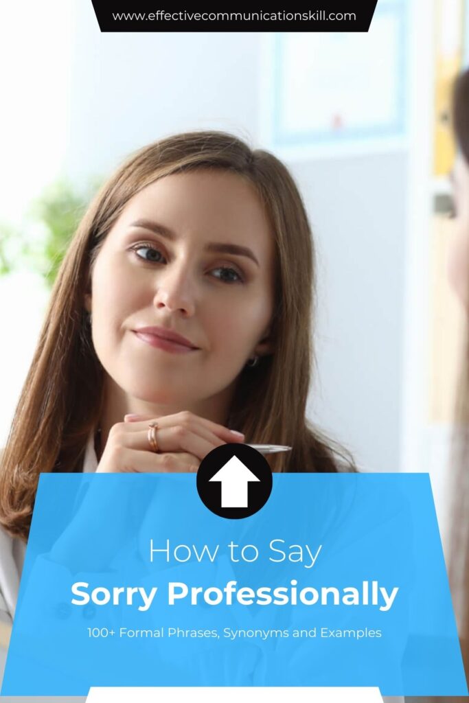 How to Say Sorry Professionally