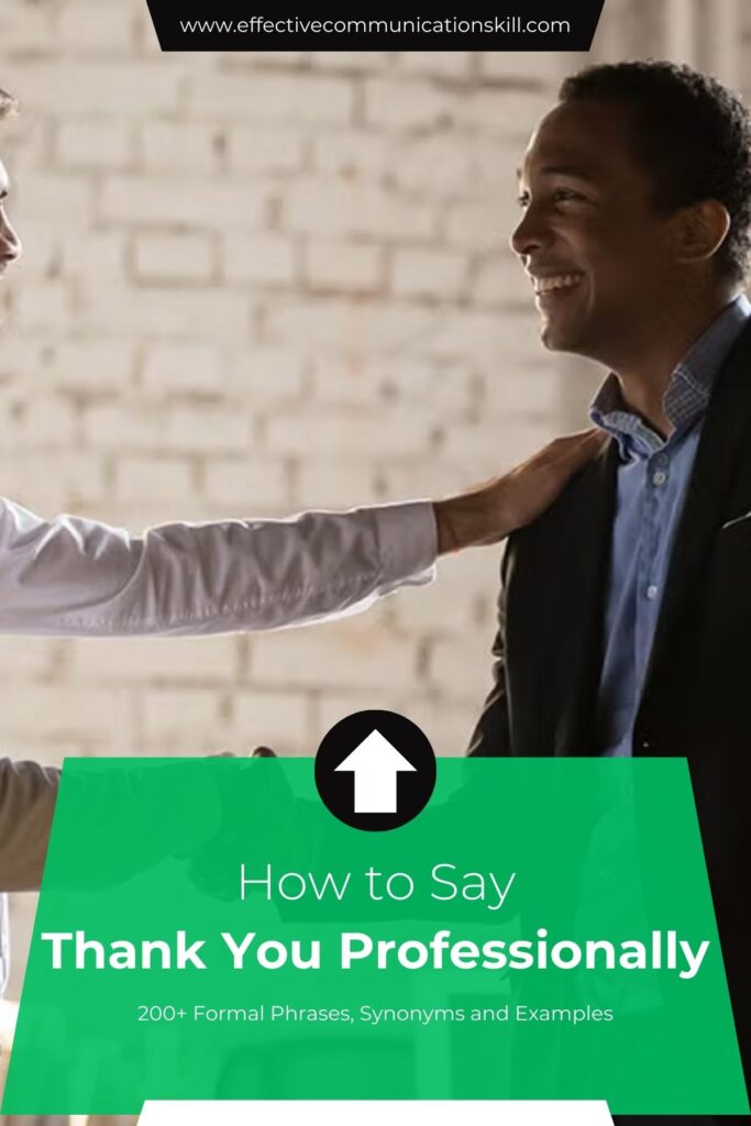 How to Say Thank You Professionally 