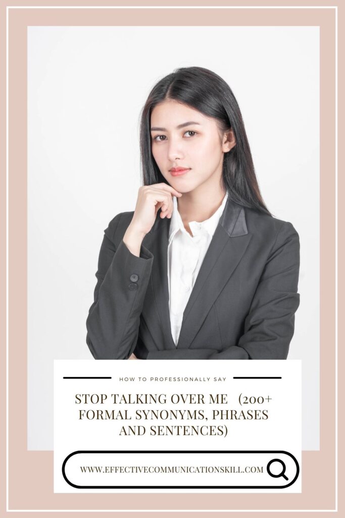 Stop Talking Over Me