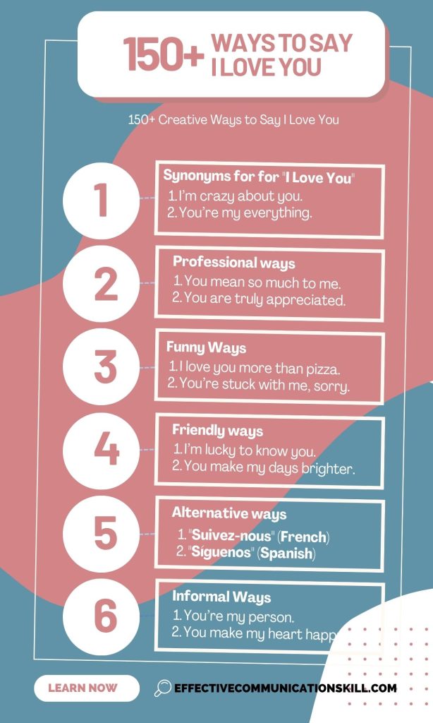 150+ Creative Ways to Say I Love You 1 Ways to Say I Love You